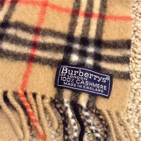 vintage burberrys tag|authentic burberry scarf tag.